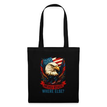 American Patriotic USA Design - Tote Bag - black - Front