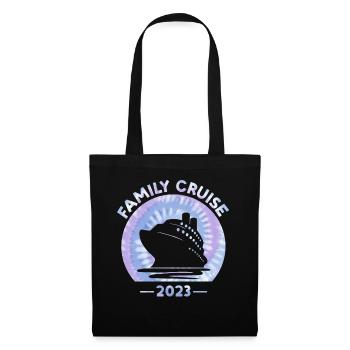 Family Cruise 2023 Tie Dye Print Family Travel - Tote Bag - black - Front