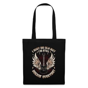 I may be old, but I'm still rocking - Tote Bag - black - Front