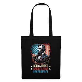 American Patriotic USA Design - Tote Bag - black - Front
