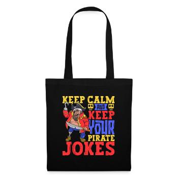 Keep you pirate jokes - Leg prosthesis - Tote Bag - black - Front