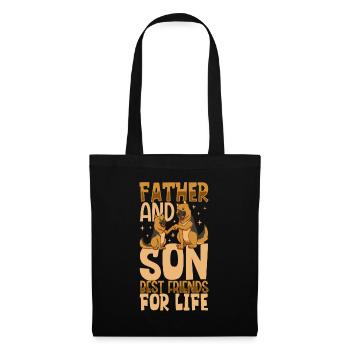 Best Friends - Father and Son - Tote Bag - black - Front