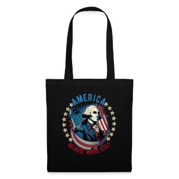 American Patriotic USA Design - Tote Bag - black - Front