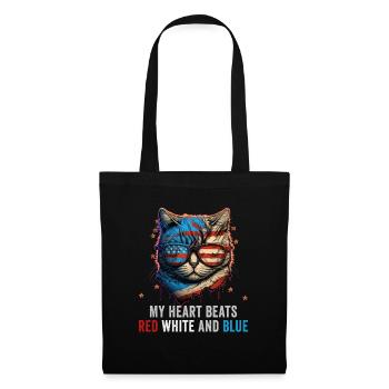 American Patriotic USA Design - Tote Bag - black - Front