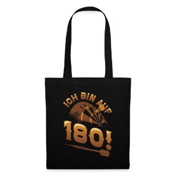 Ich Bin Auf 180, Dartspieler - Stoffbeutel - Schwarz - Vorne