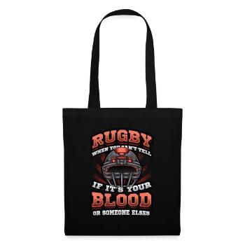 Funny rugby player - Tote Bag - black - Front