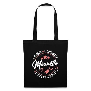 Mounette L'unique L'originale L'exeptionnelle - Sac en tissu - noir - Devant