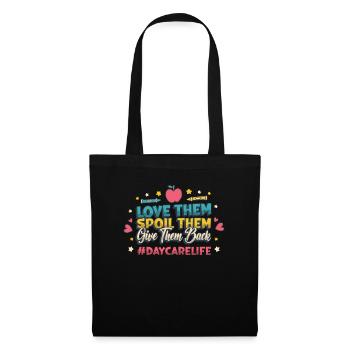 Je t’aime gâte tu lui rends Kita-leben - Sac en tissu - noir - Devant