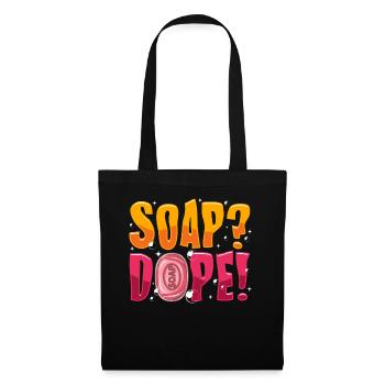 Check out this funny, SOAP !, soap making design - Tote Bag - black - Front