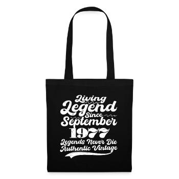 Il était une fois une légende. Septembre 1977 Naissance - Sac en tissu - noir - Devant