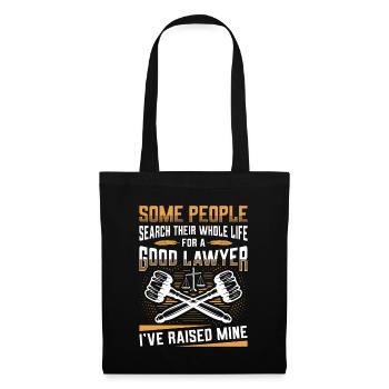 Père d’un avocat - Sac en tissu - noir - Devant