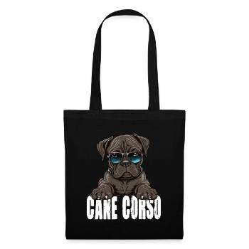 Cane Corso Welpe für einen Cane Corso Besitzer - Stoffbeutel - Schwarz - Vorne