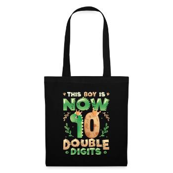 This boy is now 10, double digits - Tote Bag - black - Front