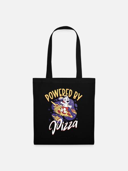 Powered by Pizza - Pizza Experte - Stoffbeutel - Schwarz