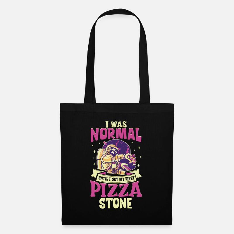 Pizzastein - Pizzabäcker - Stoffbeutel - Schwarz