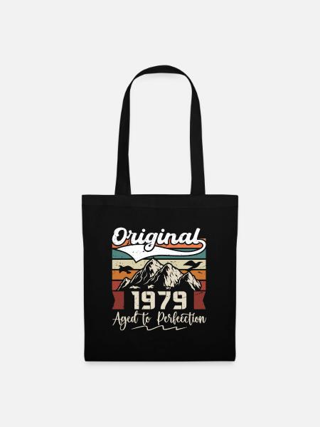 1979 - Geschenk geboren im Jahr 1979 - Stoffbeutel - Schwarz