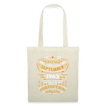Vintage Nées En Septembre 1963 Cadeau - Sac en tissu - nature - Devant