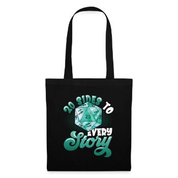 20 pages of each story, pen and paper - Tote Bag - black - Front