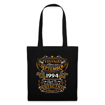 September 1994 Retro Vintage Geburtstagsgeschenk - Stoffbeutel - Schwarz - Vorne