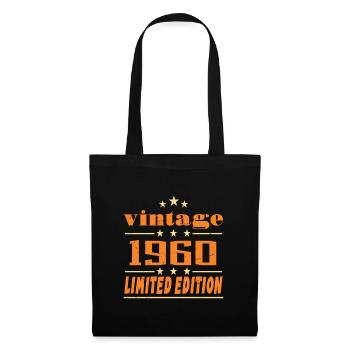 1960 Vintage Retro Birthday Bday Gift 1960 - Sac en tissu - noir - Devant