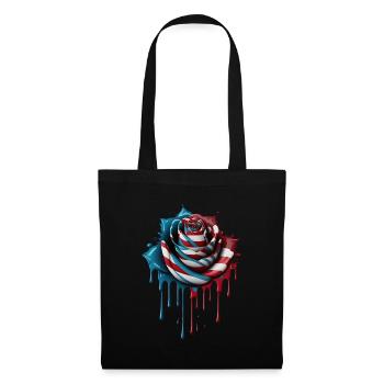 American Patriotic USA Design - Sac en tissu - noir - Devant
