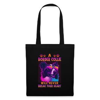 Hunde Spruch Border Collie Design - Stoffbeutel - Schwarz - Vorne