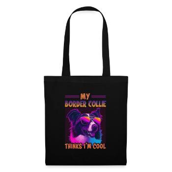 Hunde Spruch Border Collie Design - Stoffbeutel - Schwarz - Vorne
