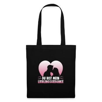 Valentinstag Geschenke Liebhaber Und Paare Designs - Stoffbeutel - Schwarz - Vorne