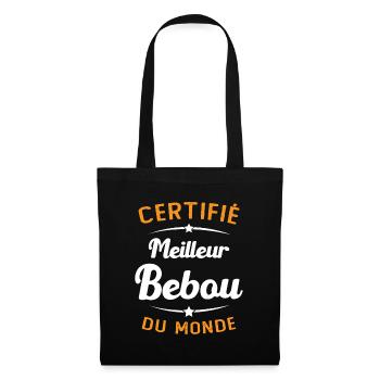 Homme Grand père surnom Papa Humour Meilleur Bébou - Sac en tissu - noir - Devant