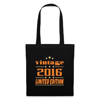 2016 Vintage Retro Birthday Bday Gift 2016 - Tote Bag - black - Front