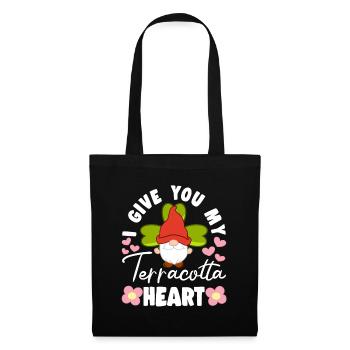 I Give You My Terracotta Heart Elf Gnome Miniature - Tote Bag - black - Front