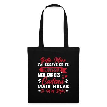 Belle mère Cadeau Fête des Mères Enfant Famille - Sac en tissu - noir - Devant