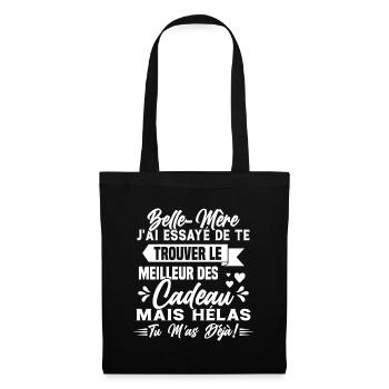 Belle mère Cadeau Fête des Mères Enfant Famille - Sac en tissu - noir - Devant