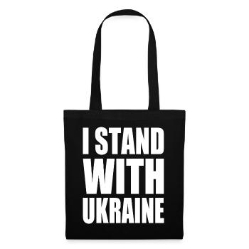 I stand with ukraine - Sac en tissu - noir - Devant