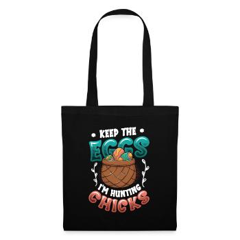 Keep The Eggs I'm Hunting Chicks Funny Adult - Tote Bag - black - Front