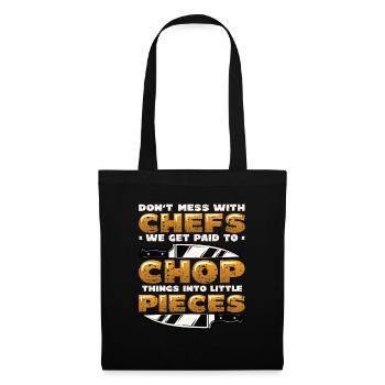 Don't mess with the chef - Tote Bag - black - Front