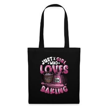 Only a girl who loves baking - Tote Bag - black - Front