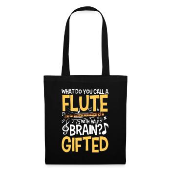 Flute With Brain - Gifted - Stoffbeutel - Schwarz - Vorne