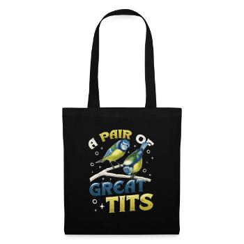 Une paire d’ornithologues géniaux - Sac en tissu - noir - Devant