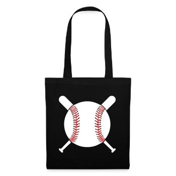 BASEBALL BASEBALLSPIELER - Stoffbeutel - Schwarz - Vorne