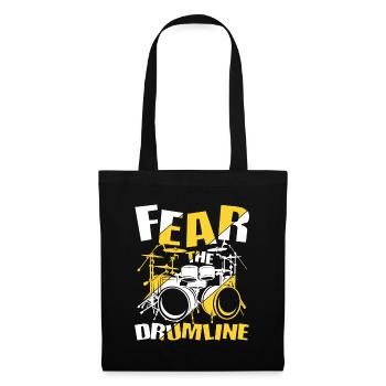 Fear The Drumline - Stoffbeutel - Schwarz - Vorne