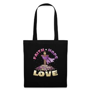 Faith, Hope, Love Church, Religion - Tote Bag - black - Front