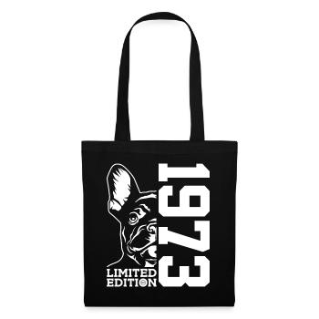 53E ANNIVERSAIRE BOULEDOGUE FRANÇAIS 1973 - Sac en tissu - noir - Devant