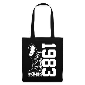 43RD BIRTHDAY FRENCH BULLDOG 1983 - Tote Bag - black - Front
