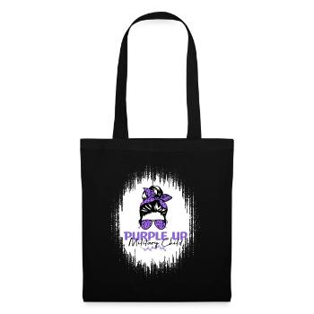 Purple Up For Military Kids Girls Purple Uppurple - Stoffbeutel - Schwarz - Vorne