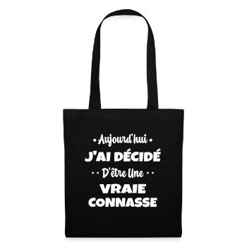 J'ai Décidé D'être une Vraie Connard Humour Lgbt - Sac en tissu - noir - Devant