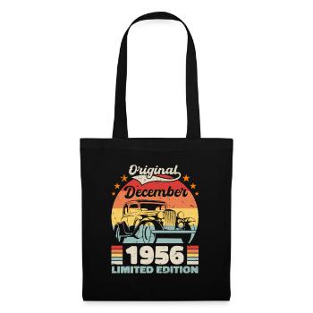 Décembre 1956 Cadeau d’anniversaire Décembre 1956 - Sac en tissu - noir - Devant