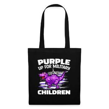 Purple Up pour les enfants militaires - Purple Up pour - Sac en tissu - noir - Devant