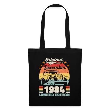 Décembre 1984 Cadeau d’anniversaire Décembre 1984 - Sac en tissu - noir - Devant