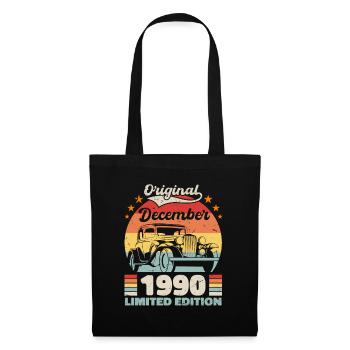Décembre 1990 Cadeau d’anniversaire Décembre 1990 - Sac en tissu - noir - Devant